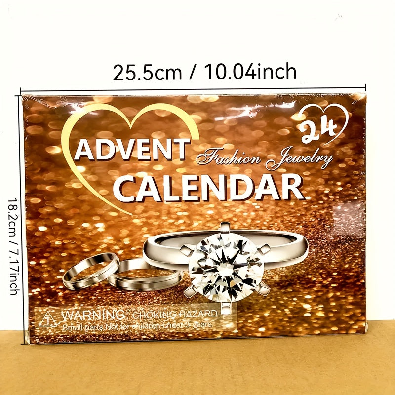 24 napos adventi ékszer naptár, kalendárium, karácsonyi ajándék nőknek
